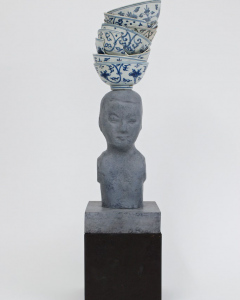 Bronze-bust-with-bowls