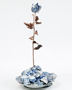 Rose-and-plates-still-life-